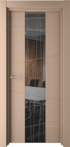 Ostium Межкомнатная дверь R14 Зеркало, арт. 24201