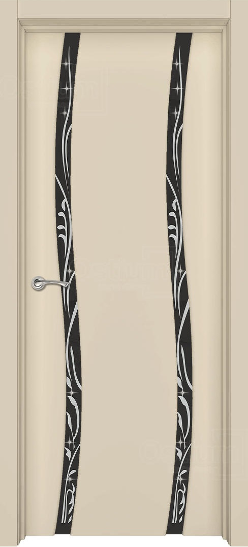 Ostium Межкомнатная дверь Сириус Волна 2 ПО рис. стразы, арт. 24379 - фото №1